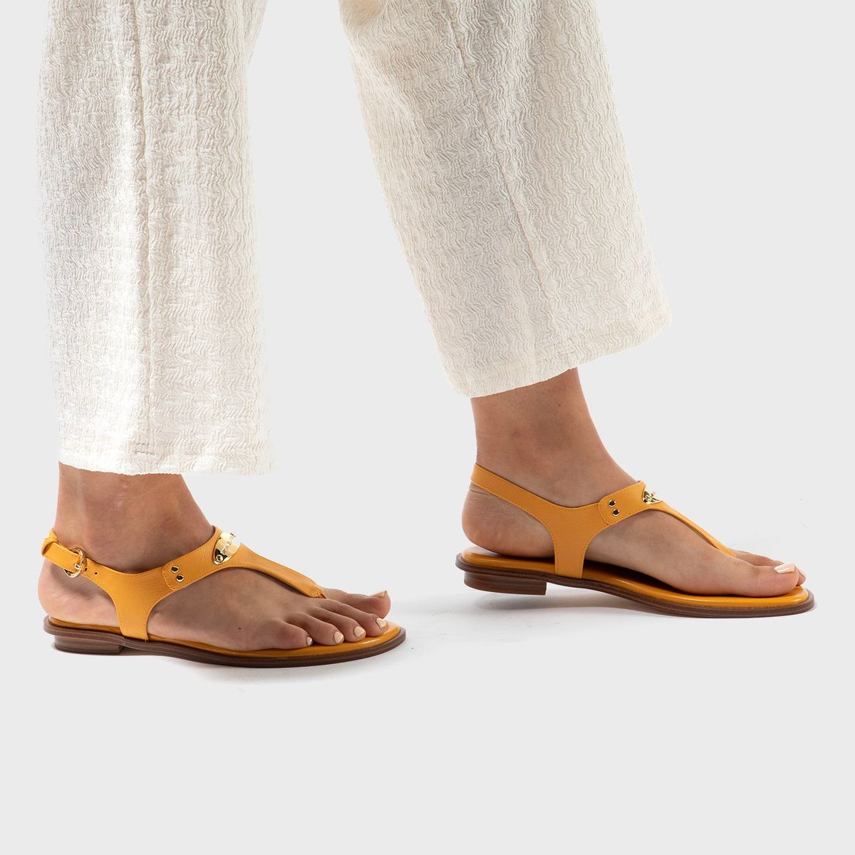 MICHAEL KORS - Sandalia Plana Mujer Naranjo Michael Kors