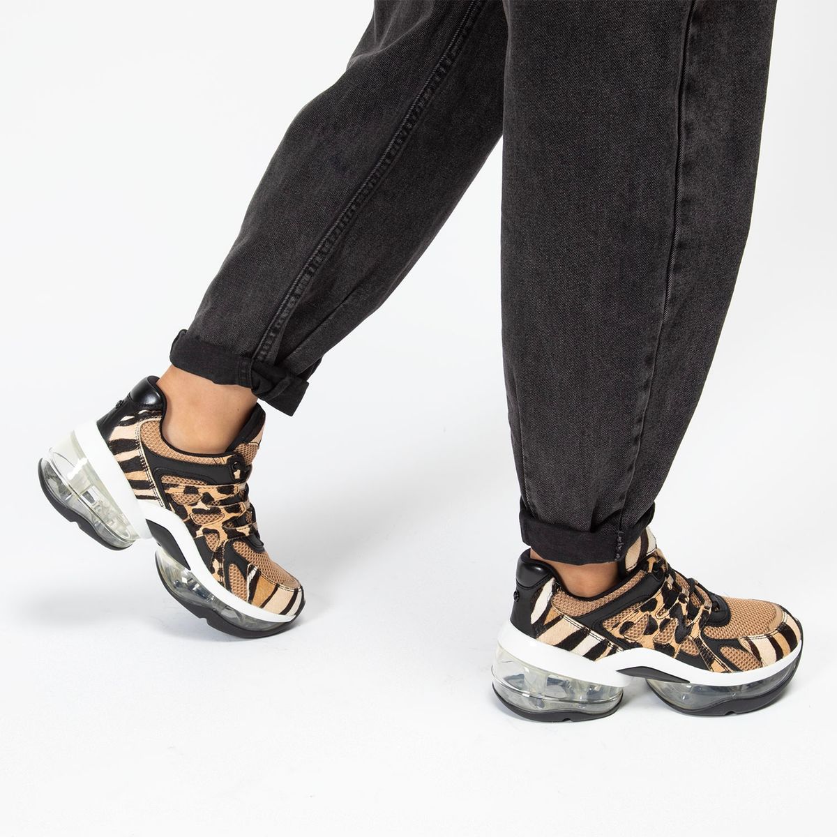 MICHAEL KORS - Zapatilla Urbana Mujer Cuero Negro Michael Kors