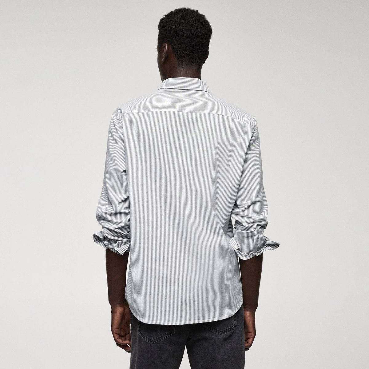 MANGO MAN - Camisa 100% Algodón Rayas Kodak Hombre Mango Man