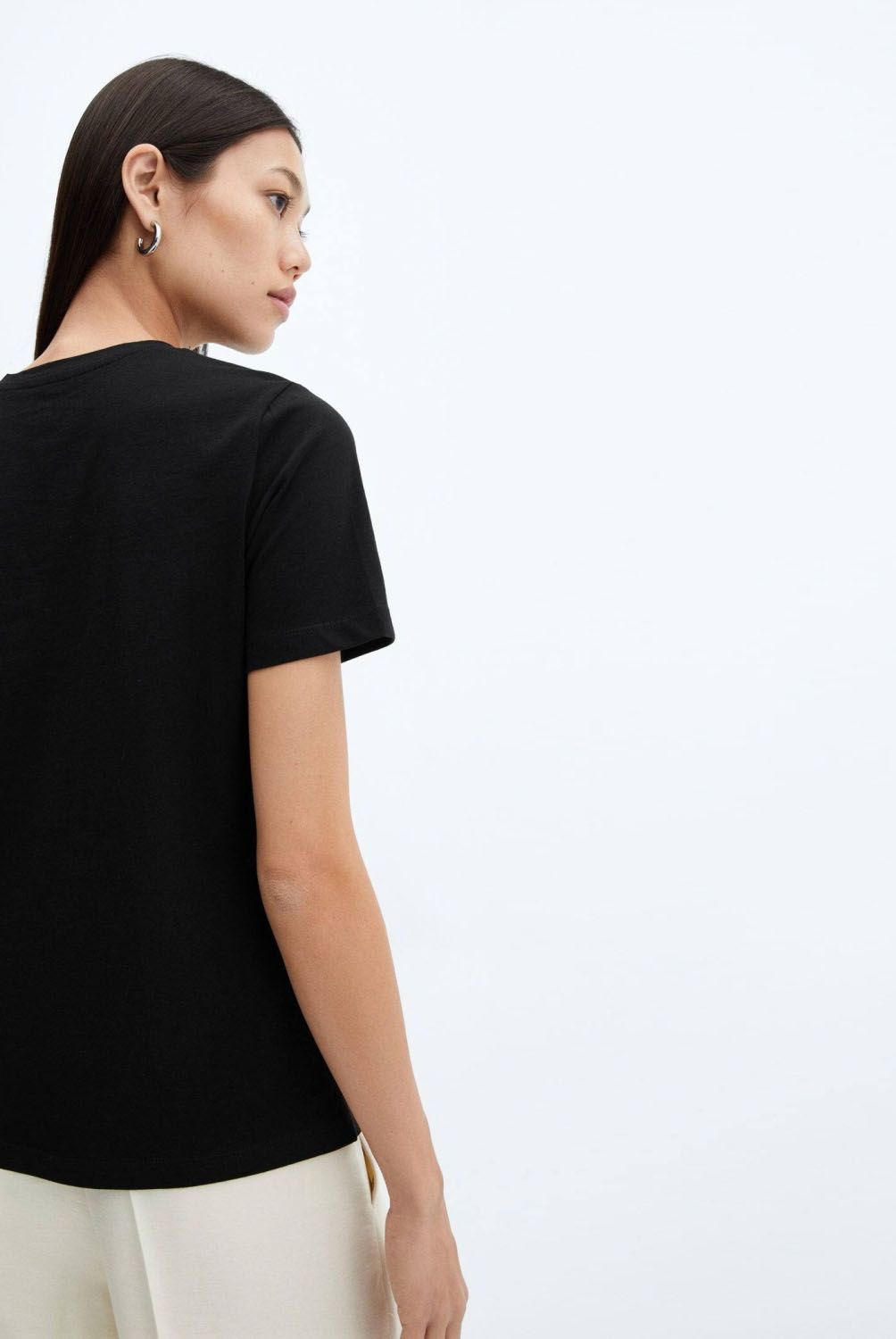 MANGO - Polera 100% Algodón Mujer Mango