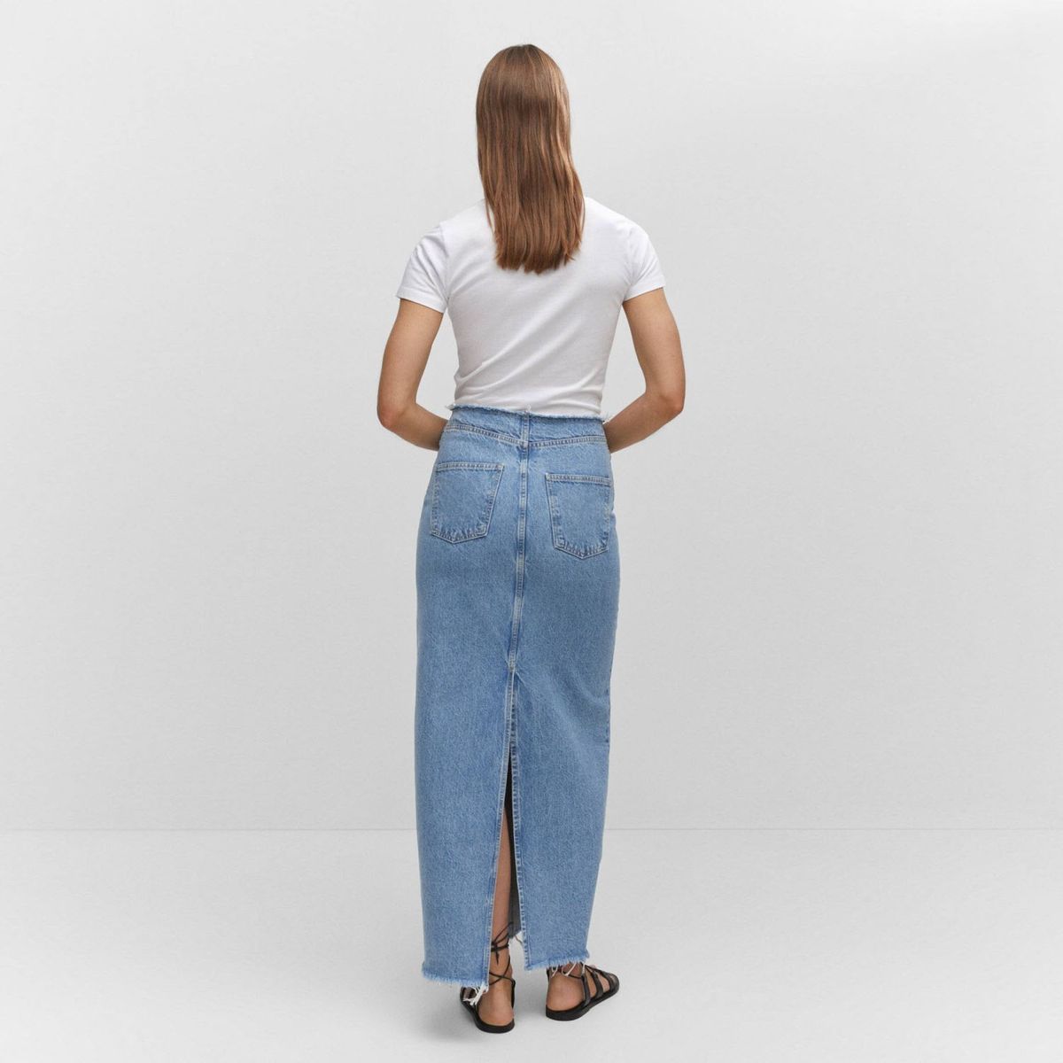 MANGO - Polera Logo Metalizado Mujer Mango