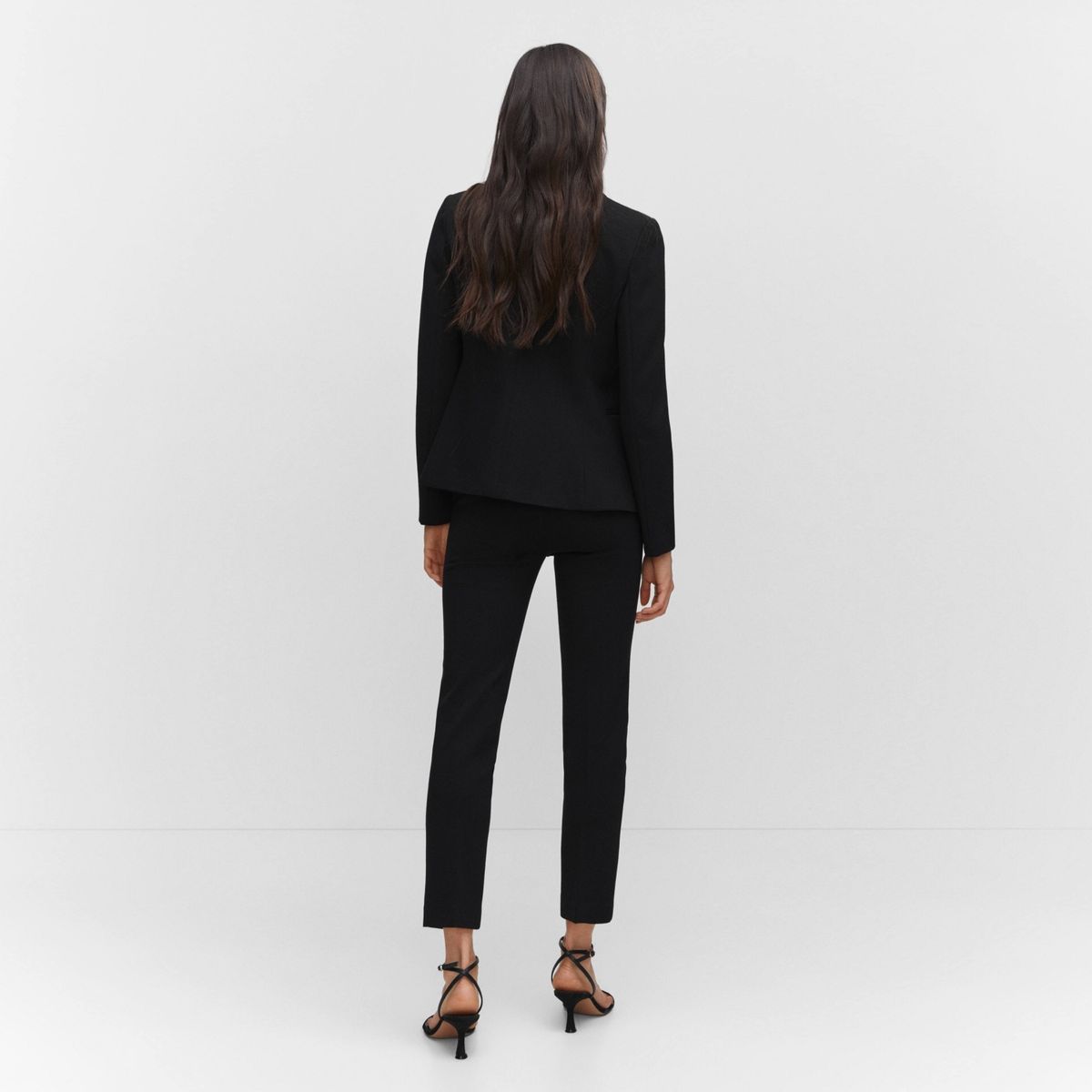 MANGO - Blazer Entallada Punto Roma Mujer Mango