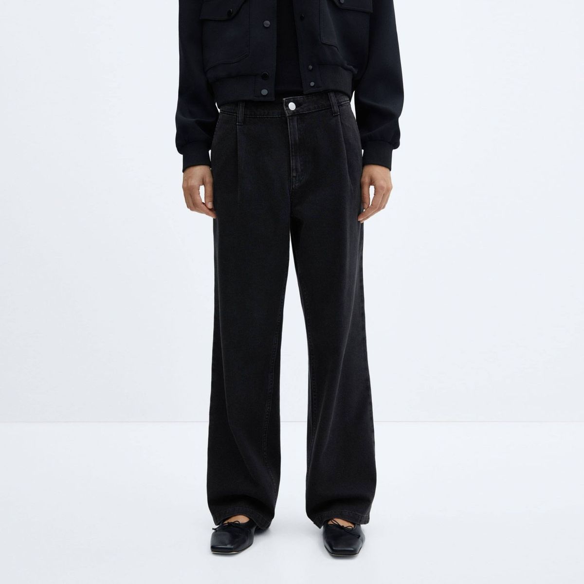 MANGO - Jeans Recto Arletita Tiro Medio Mujer Mango