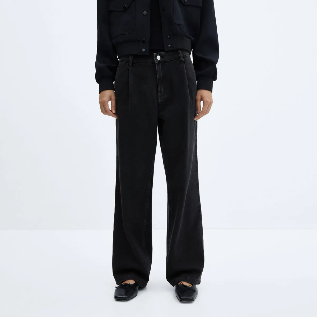 MANGO - Jeans Recto Arletita Tiro Medio Mujer Mango