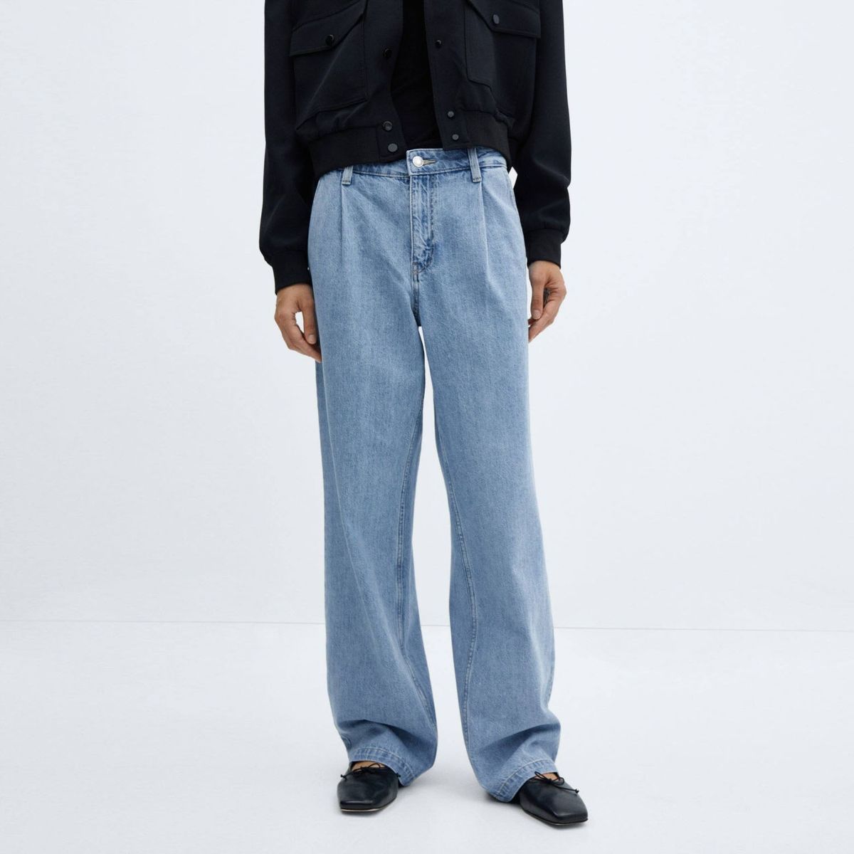 MANGO - Jeans Recto Arletita Tiro Medio Mujer Mango