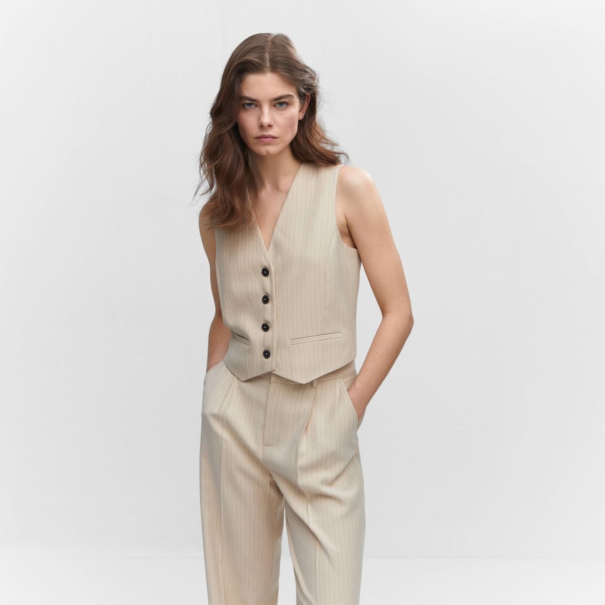 MANGO - Blazer Raya Diplomática Mujer Mango