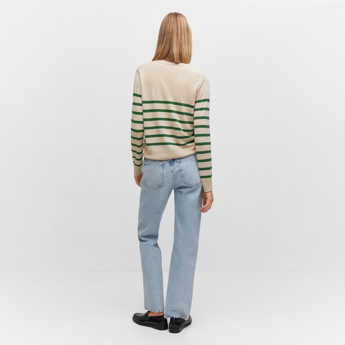 MANGO - Sweater Rayas Punto Fino Mujer Mango