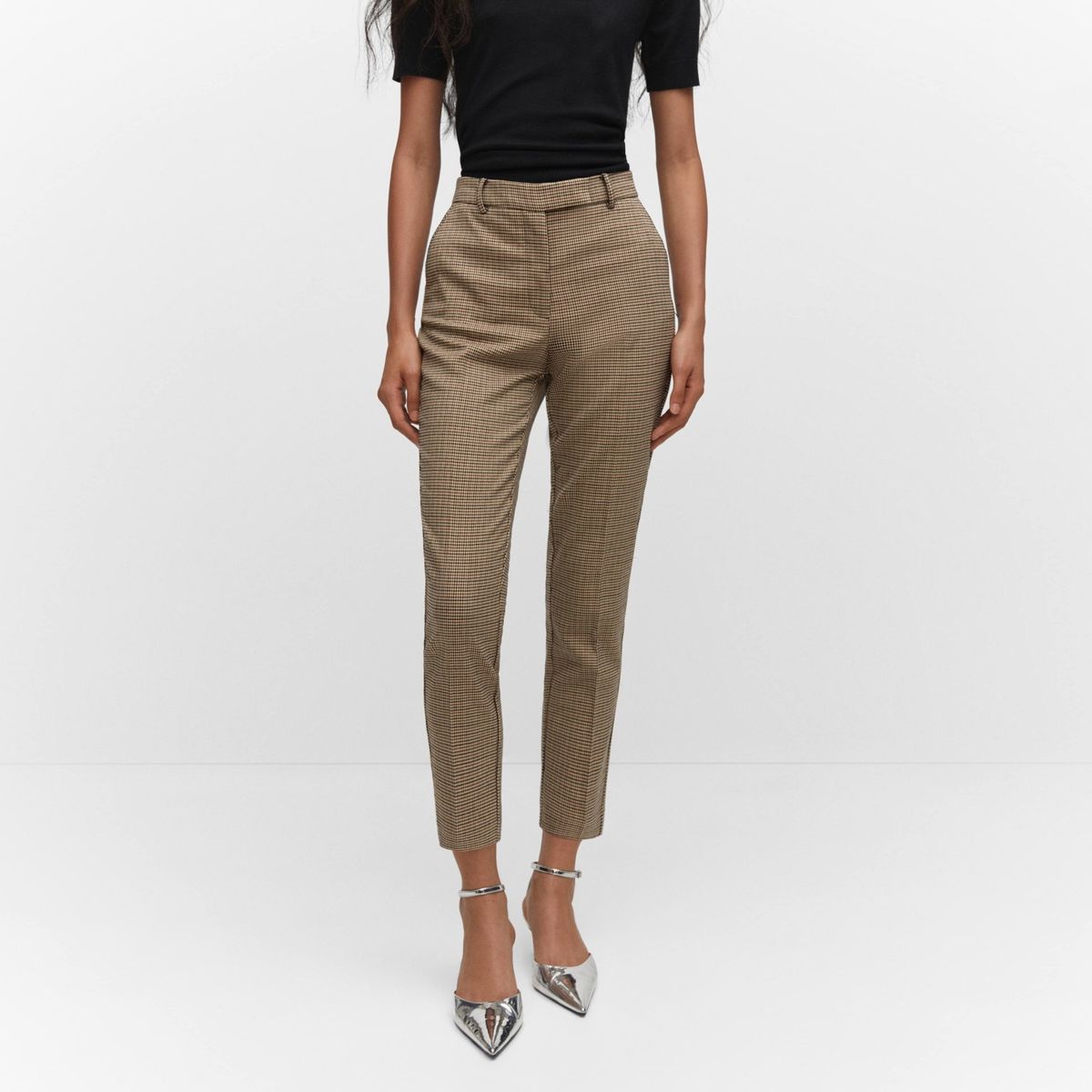 MANGO - Pantalón Traje Skinny Mujer Mango