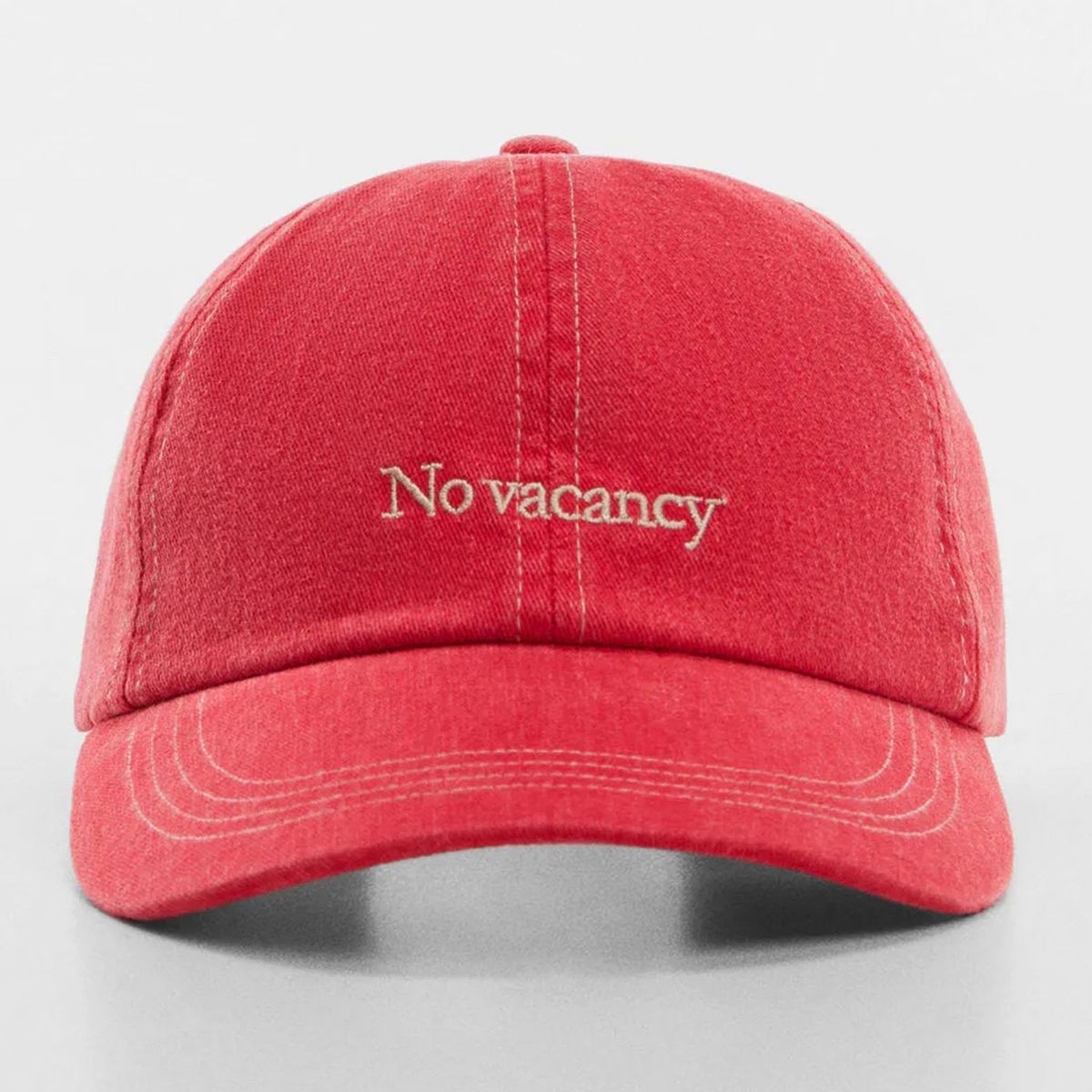 MANGO - Gorra Mensaje Bordado Mujer Mango