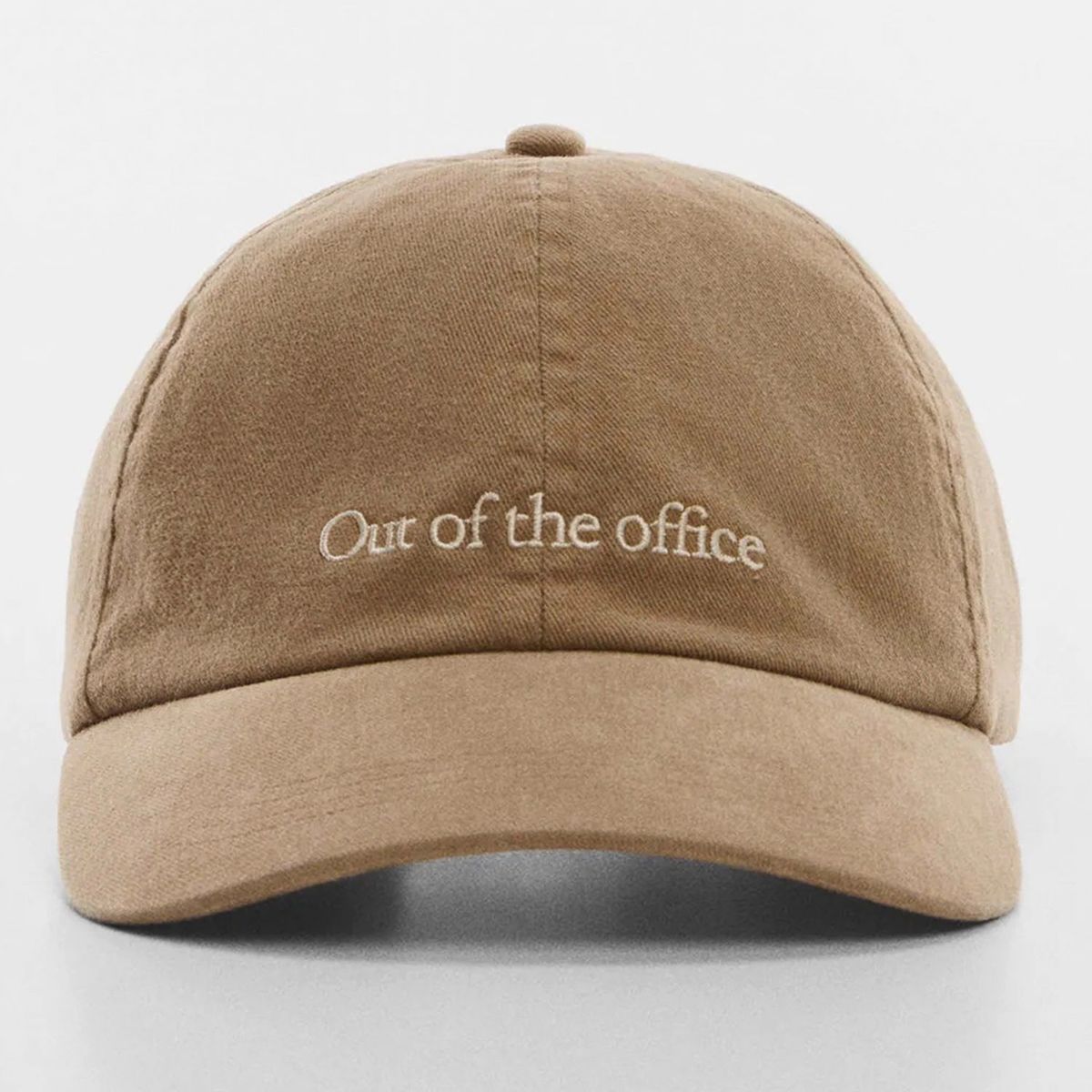 MANGO - Gorra Mensaje Bordado Mujer Mango