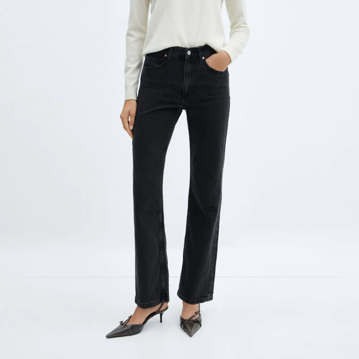 MANGO - Jeans Matilda Tiro Medio Mujer Mango