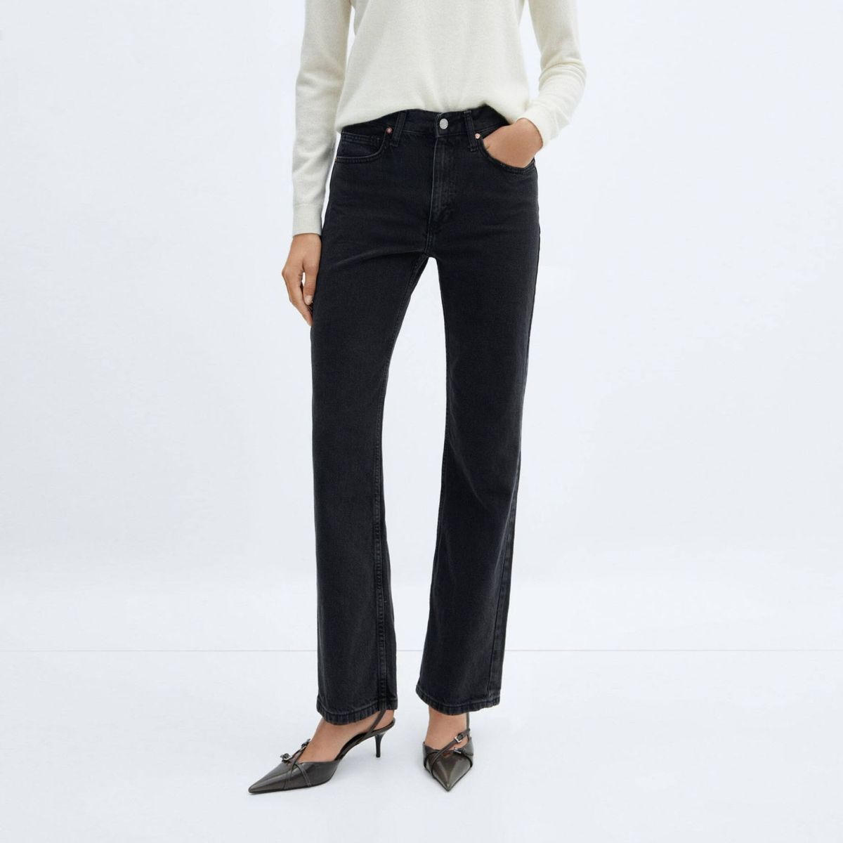 MANGO - Jeans Matilda Tiro Medio Mujer Mango