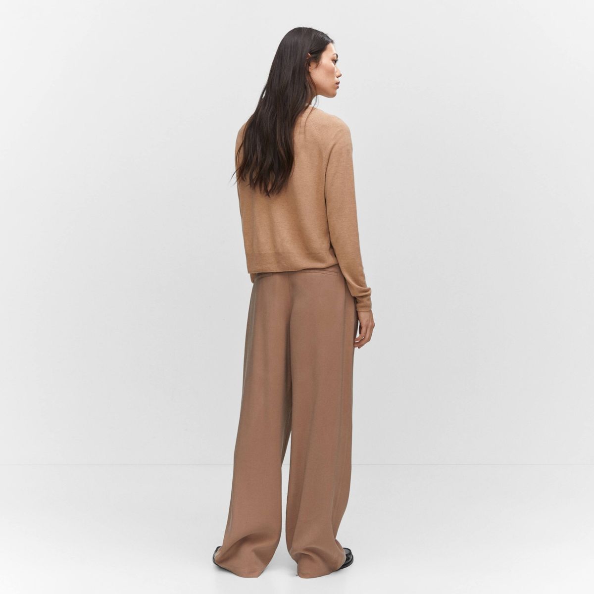 MANGO - Sweater Punto Fino Cuello Redondo Mujer Mango