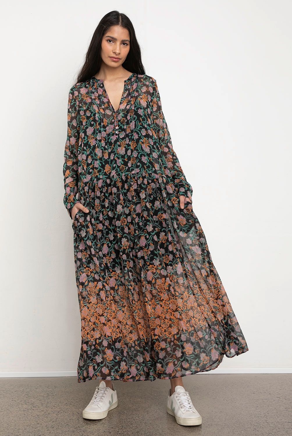 FREE PEOPLE - Vestido There She Goes Printed Ma Mujer Free People