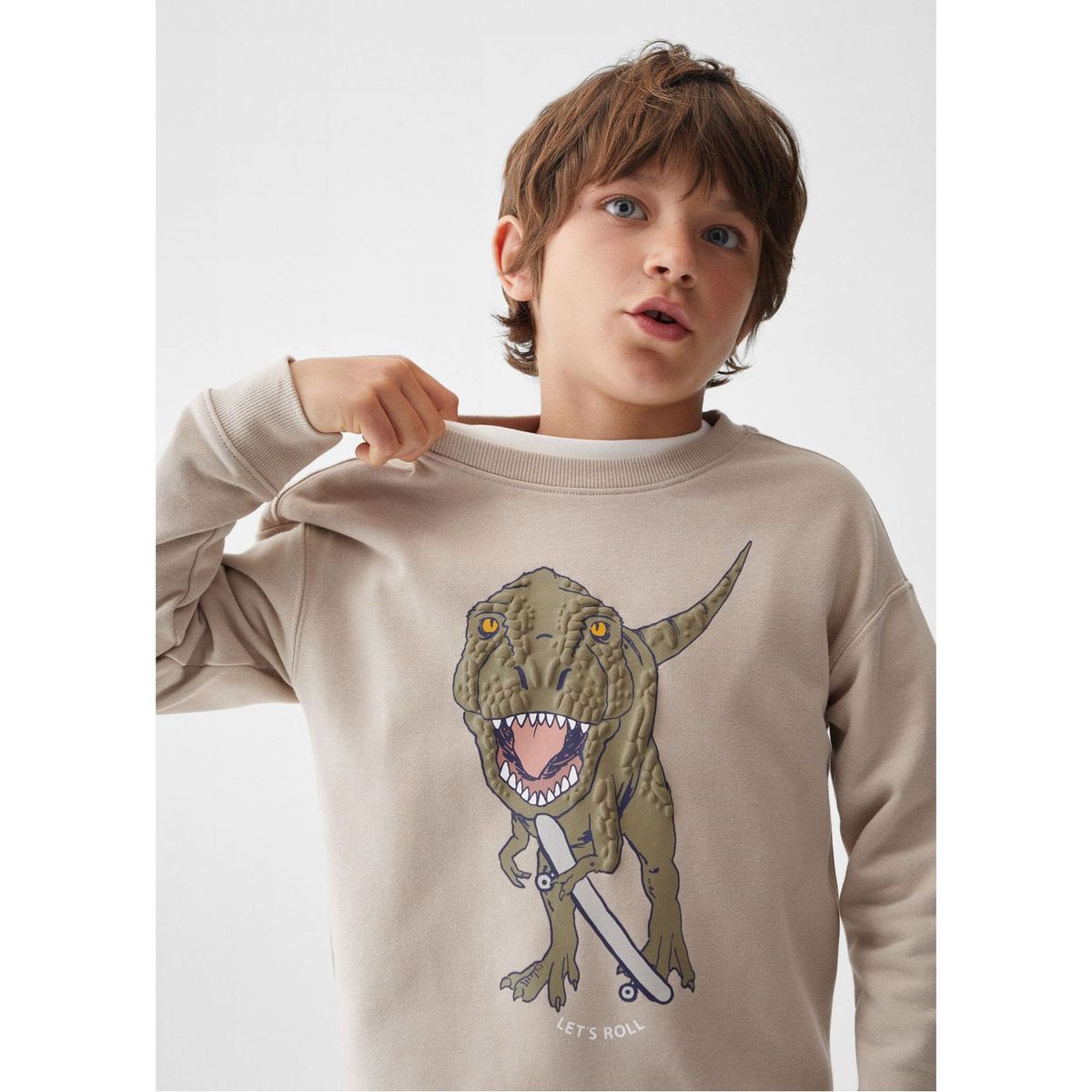 MANGO KIDS - Polerón  Algodón Dibujo Niño Mango Kids