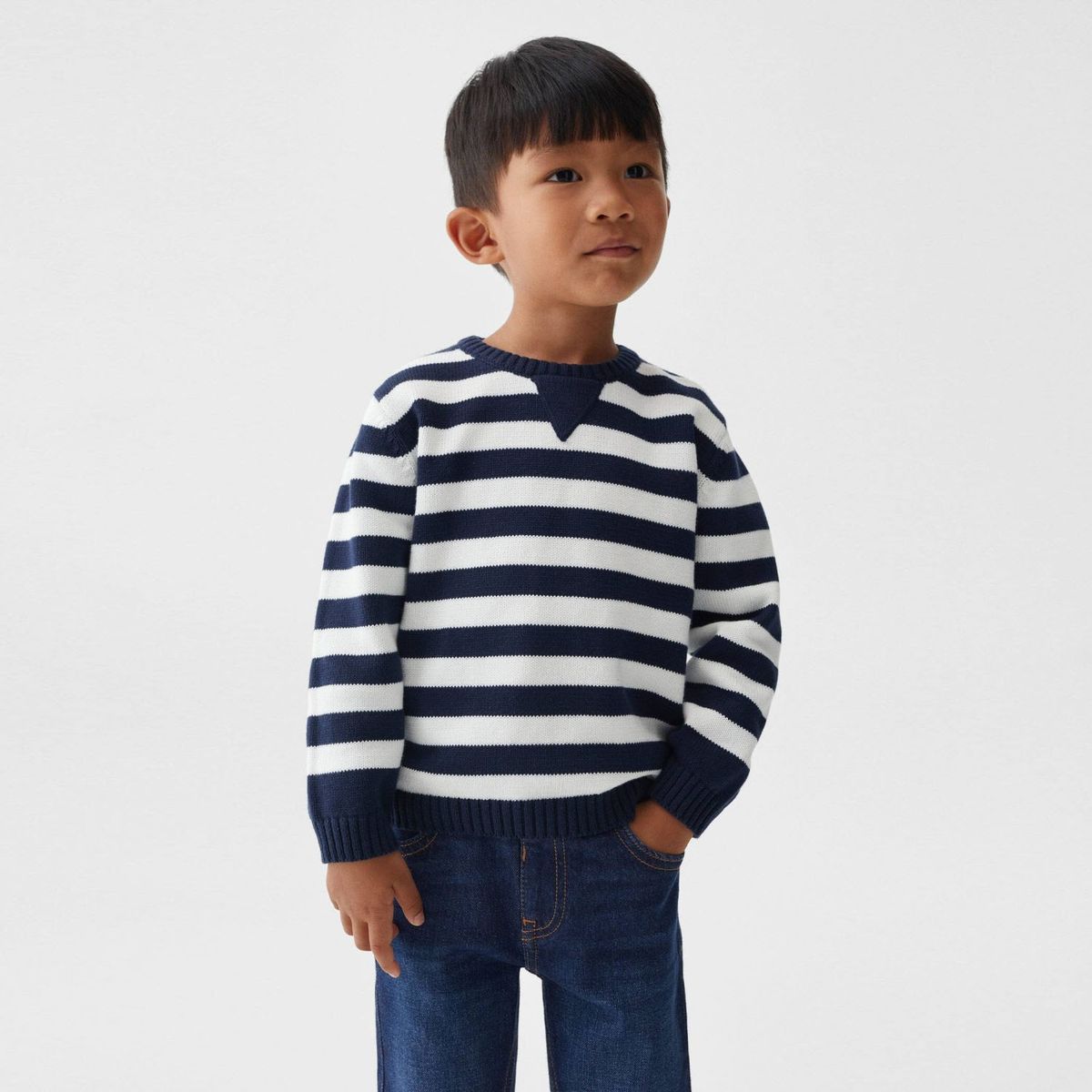 MANGO KIDS - Sweater Algodón Rayas Bebé Niño Mango Kids