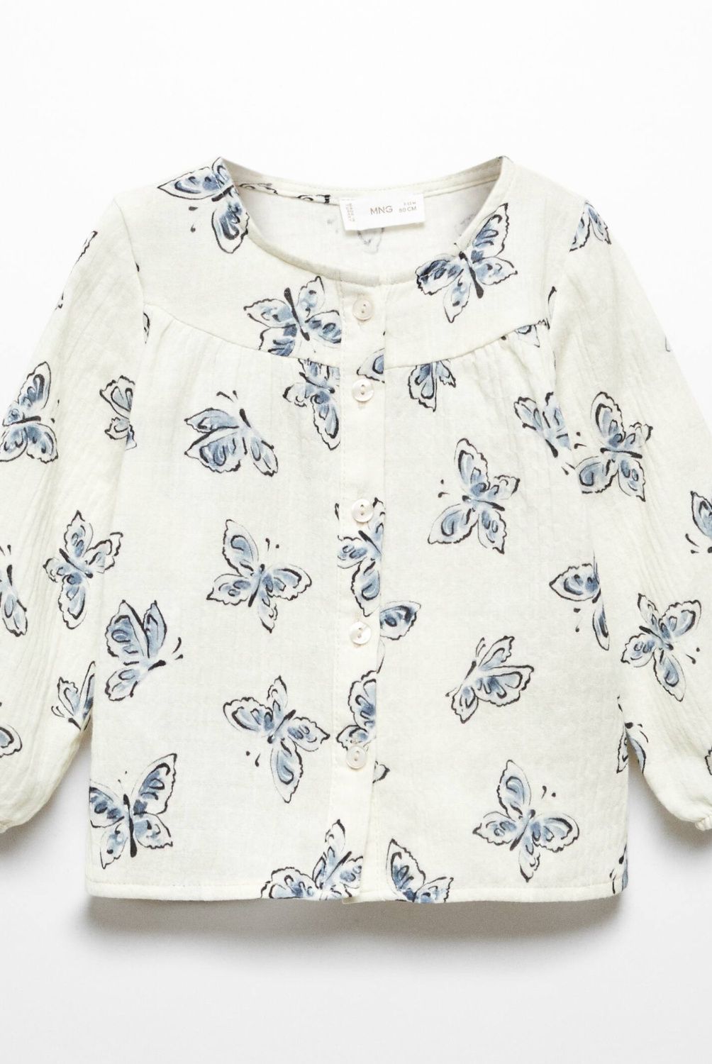 MANGO KIDS - Blusa Estampado Mariposas Bebé Niña Mango Kids