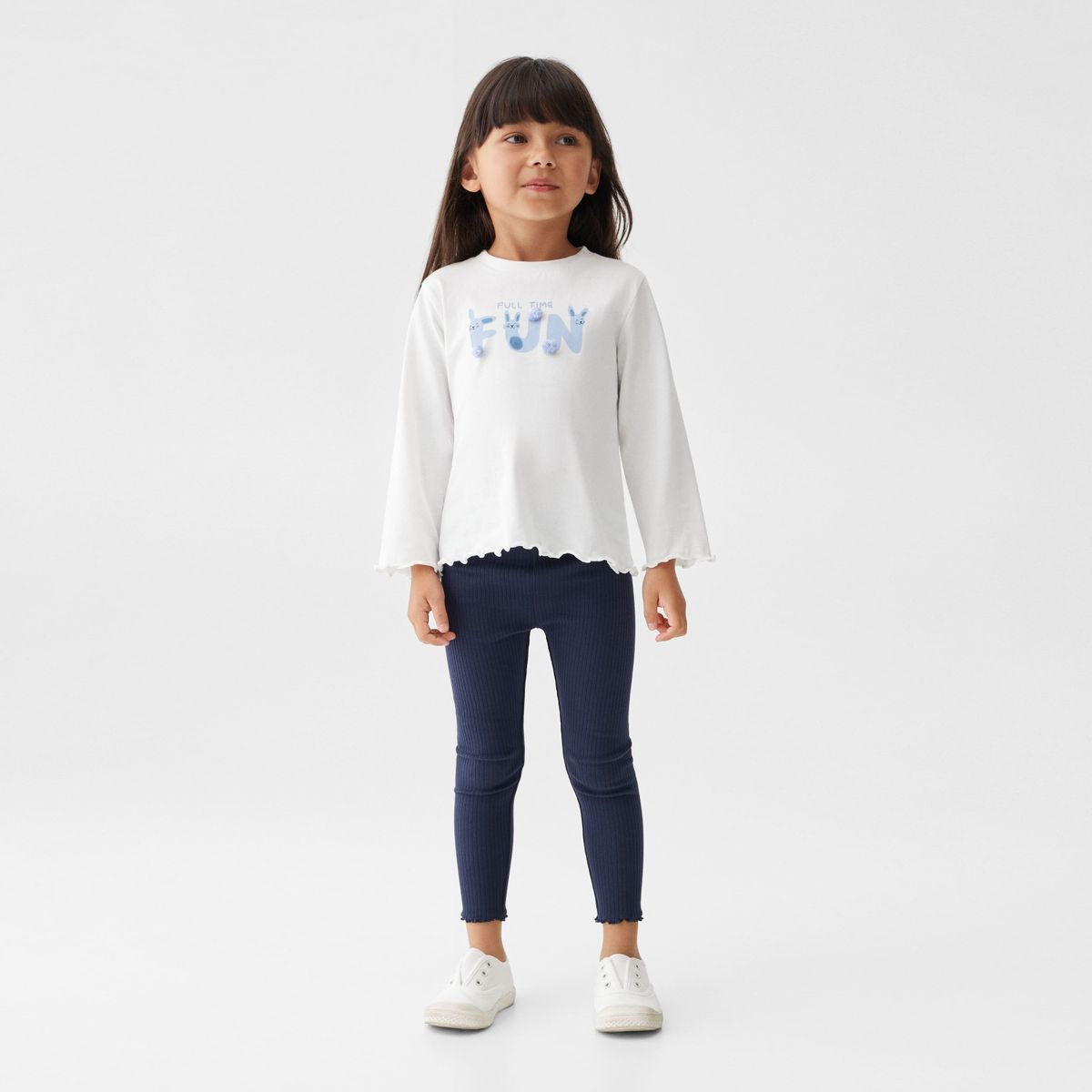 MANGO KIDS - Polera Algodón Mensaje Bebé niña Mango Kids