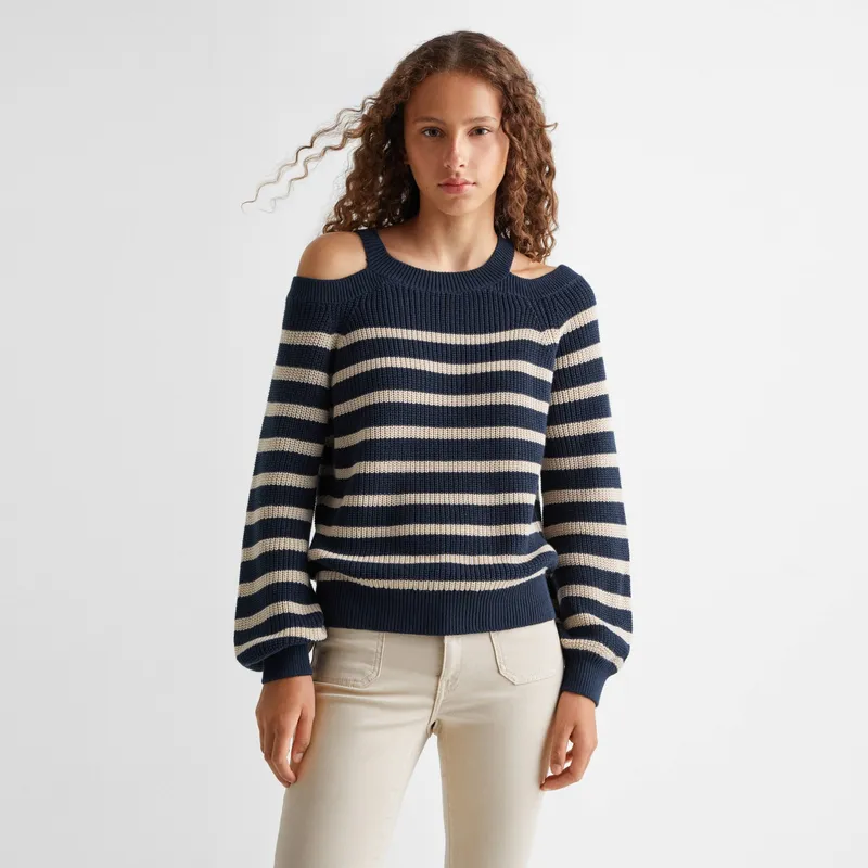 MANGO TEEN - Sweater Punto Rayas Niña Mango Teen