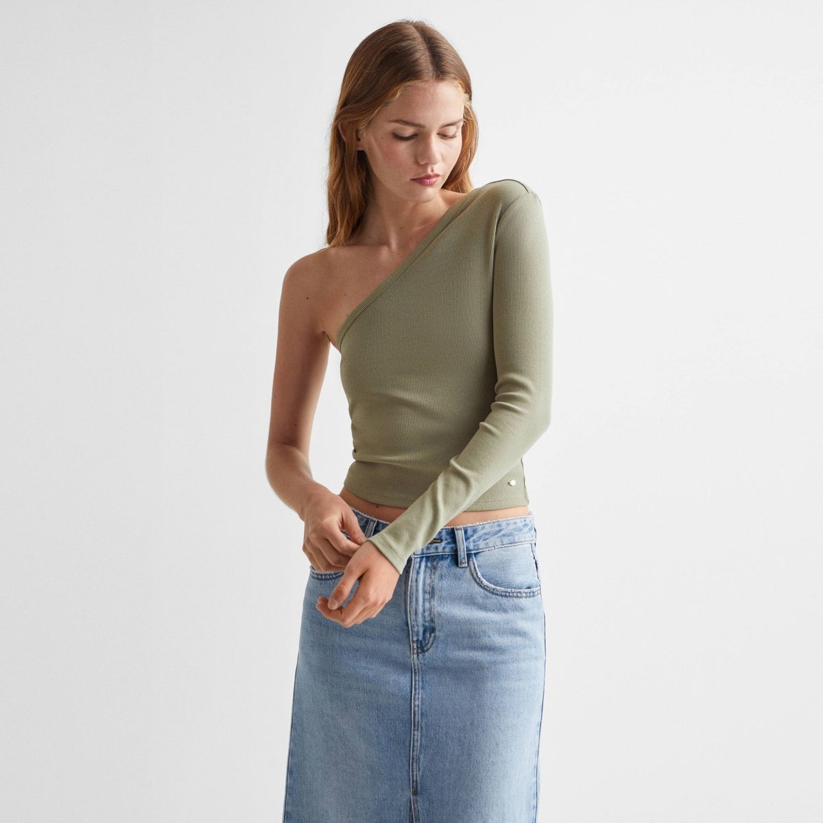 MANGO TEEN - Polera Algodón Asimétrica Niña Mango Teen