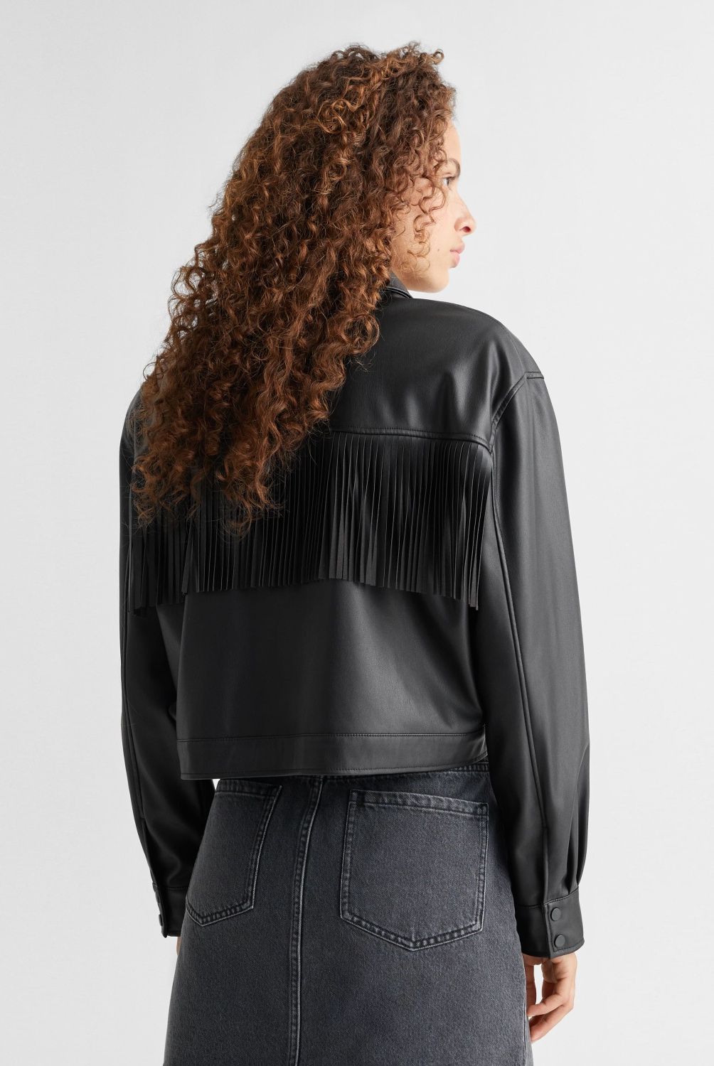 MANGO TEEN - Chaqueta Flecos Mujer Mango Teen