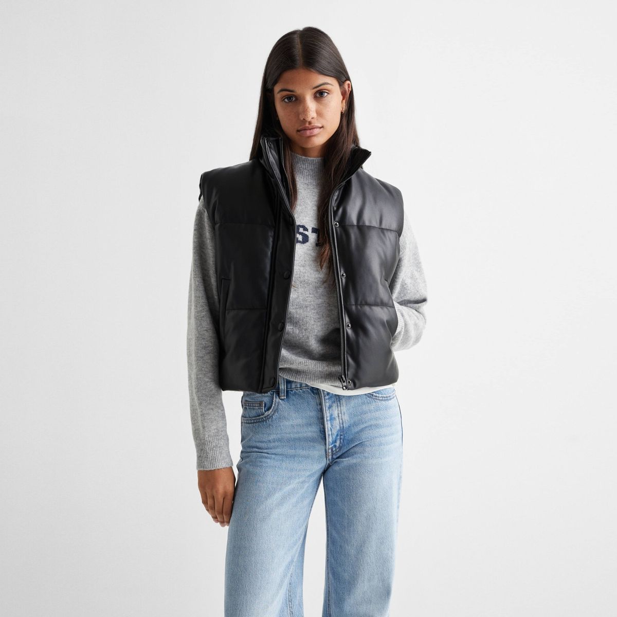 MANGO TEEN - Parka Efecto Piel Niña Mango Teen