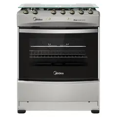 MIDEA - Cocina 5 Quemadores Horno De 86.1Lt Con Grill Gas Licuado Mcg-5Qpi30Ns