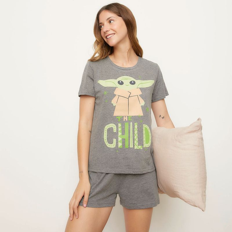STAR WARS - Pijama Manga Corta Mujer Star Wars