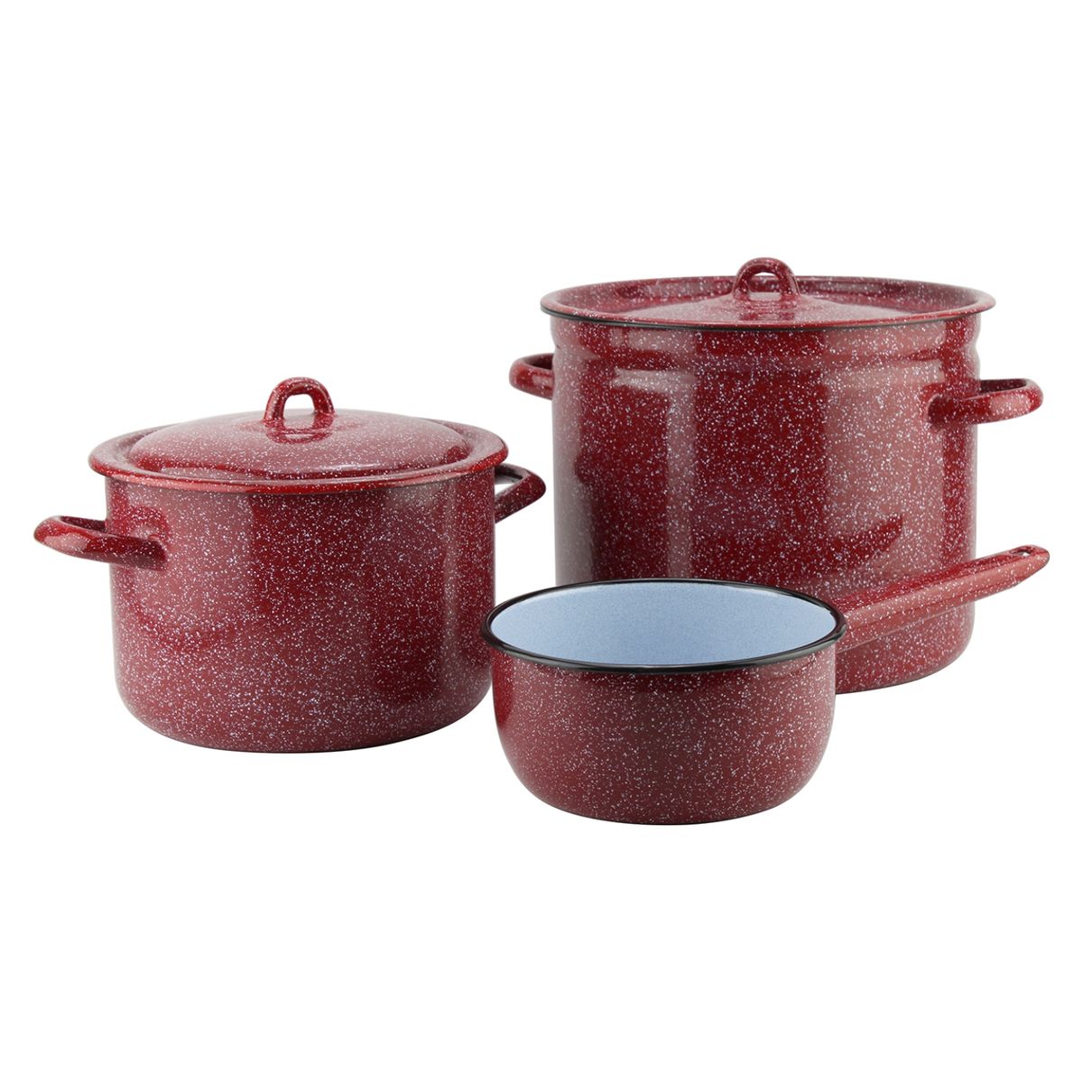 FANTUZZI - Batería de Cocina 5 Piezas Acero Carbónico Fundo Fantuzzi