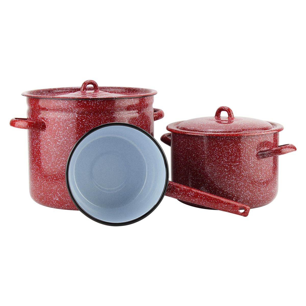 FANTUZZI - Batería de Cocina 5 Piezas Acero Carbónico Fundo Fantuzzi