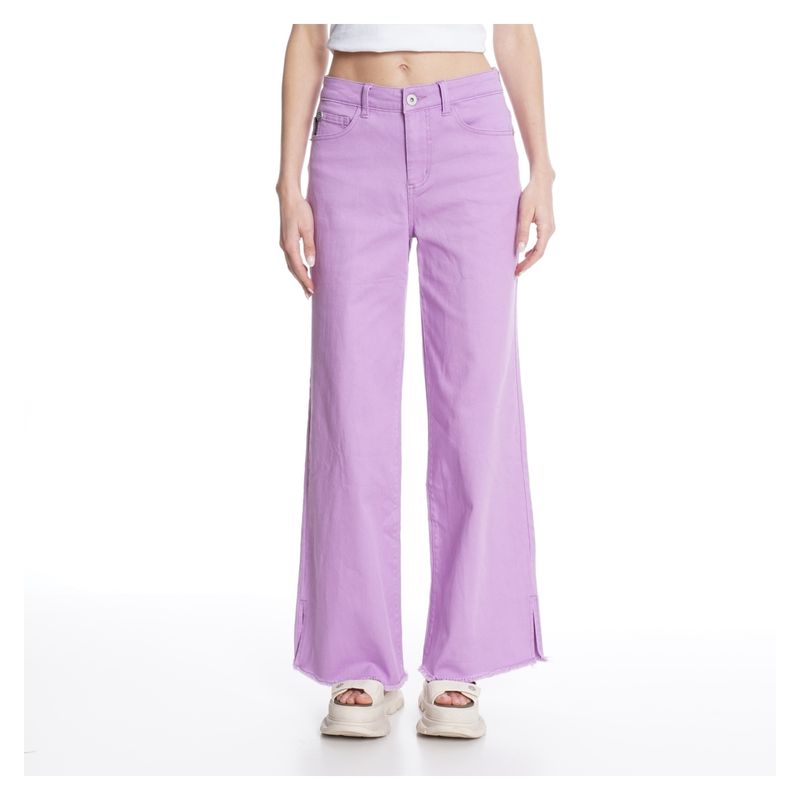 ELLUS - Pantalón Flare Tiro Alto Mujer Ellus