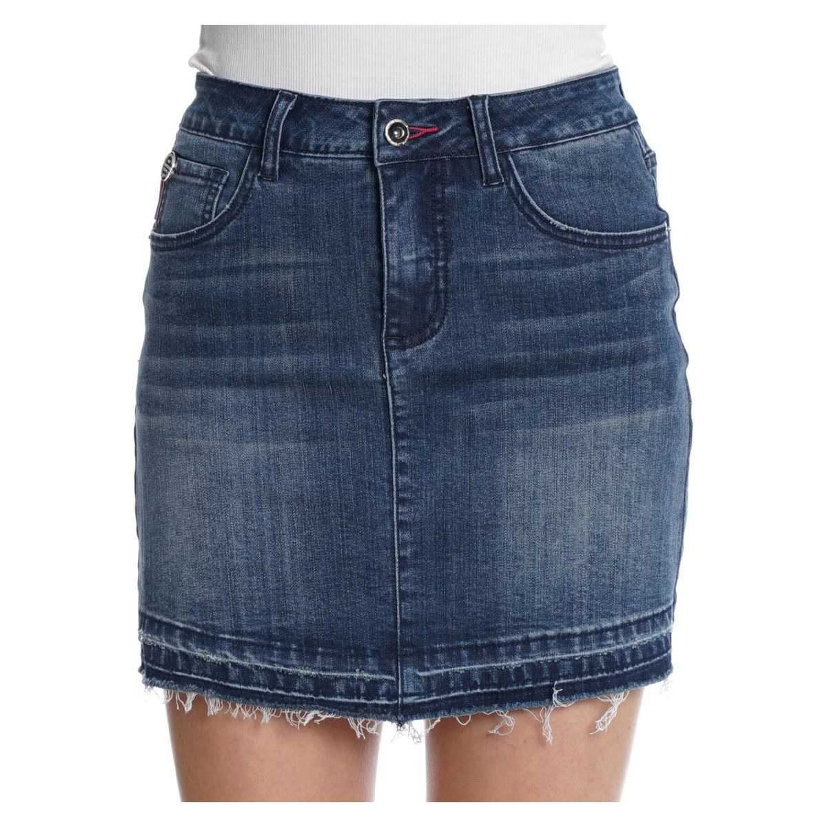 ELLUS - Falda Midi Algodón Mujer Ellus