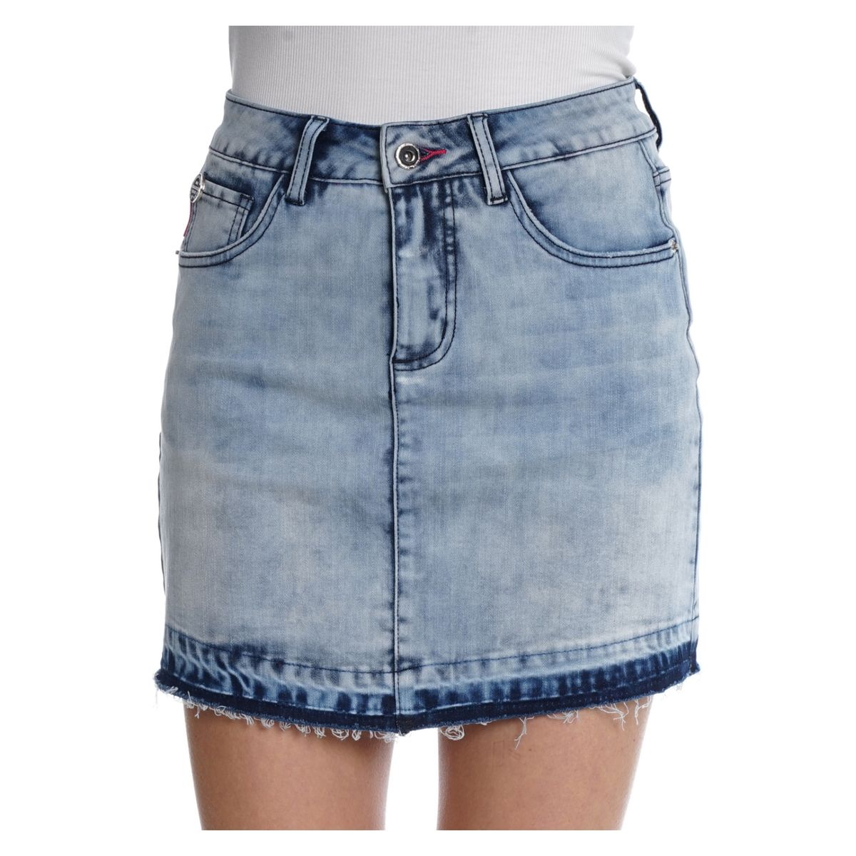 ELLUS - Falda Midi Algodón Mujer Ellus