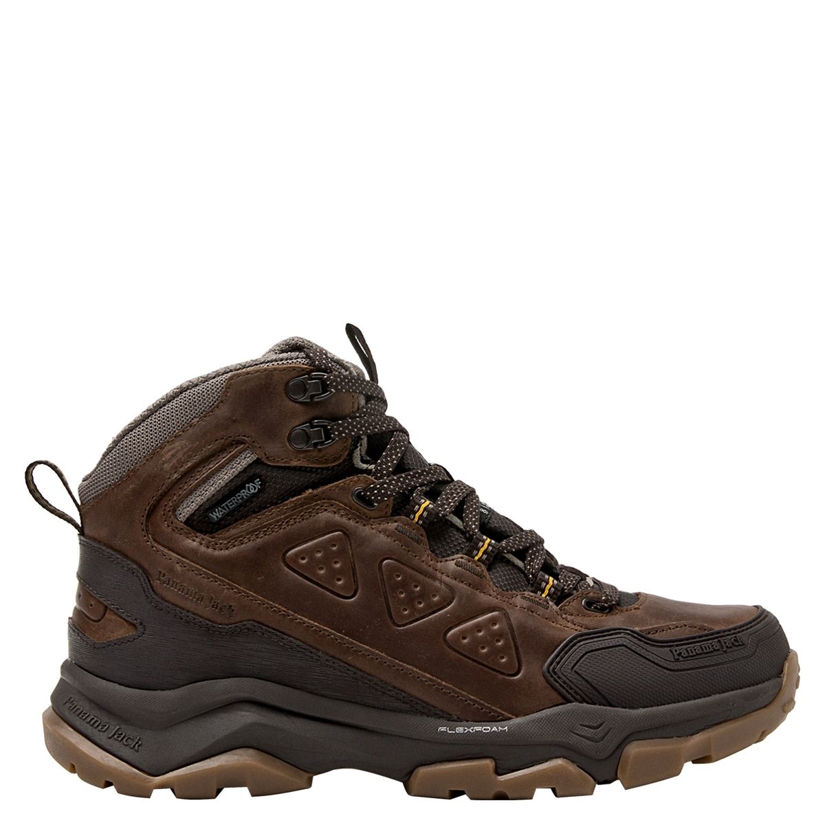 PANAMA JACK - Zapatilla Outdoor y Trekking Hombre Cuero Café Panama Jack