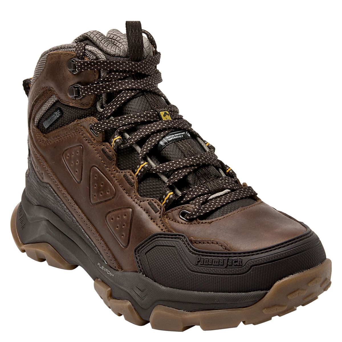 PANAMA JACK - Zapatilla Outdoor y Trekking Hombre Cuero Café Panama Jack