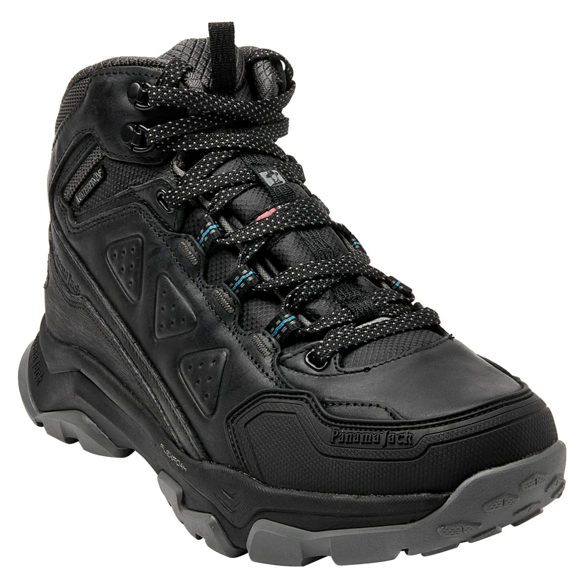 PANAMA JACK - Zapatilla Outdoor y Trekking Hombre Cuero Negro Panama Jack