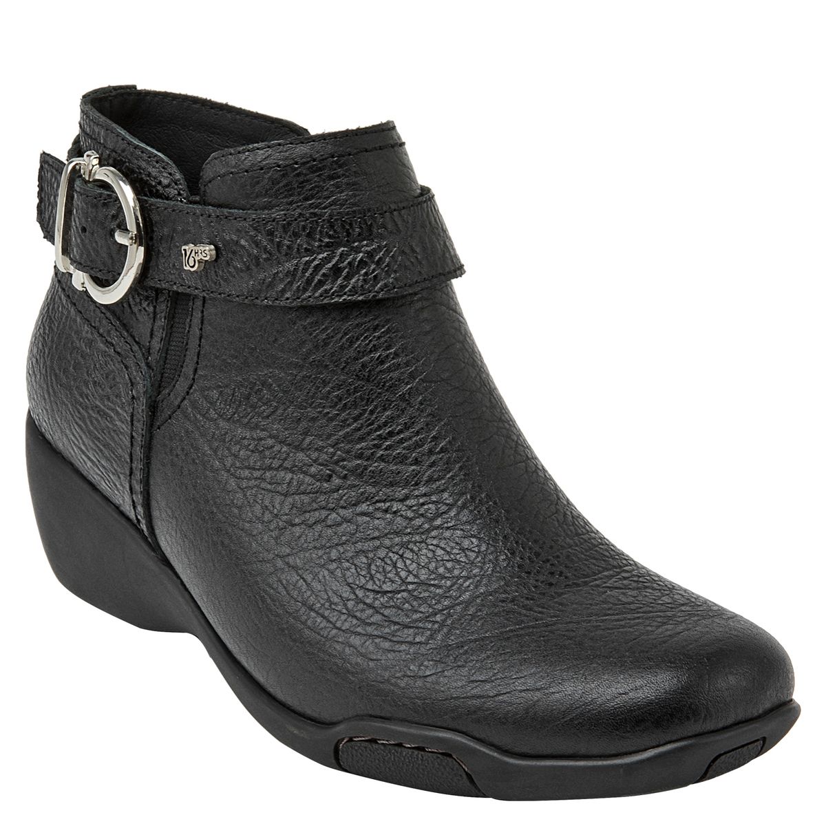 16 HRS - Botín Mujer Cuero Negro 16 Hrs