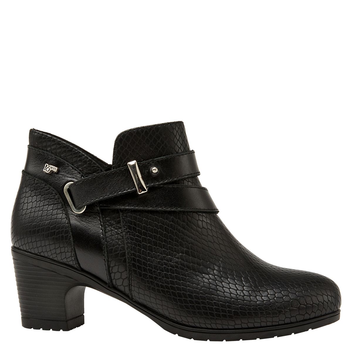 16 HRS - Botín Mujer Cuero Negro 16 Hrs