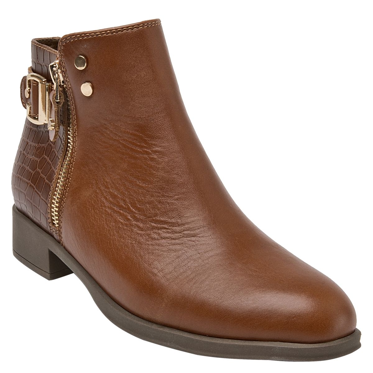 16 HRS - Botín Mujer Cuero Café 16 Hrs