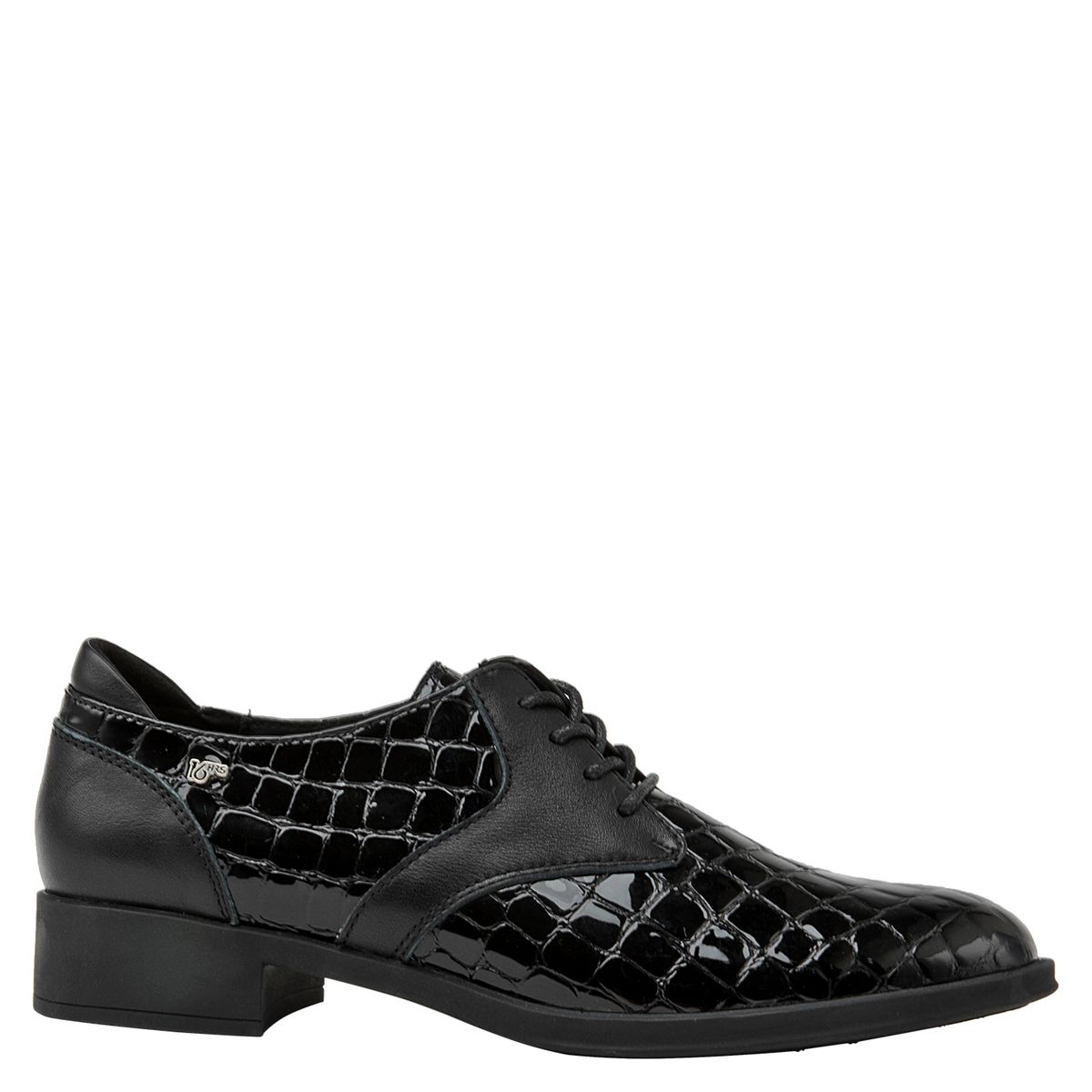 16 HRS - Mocasín Mujer Cuero Negro 16 Hrs