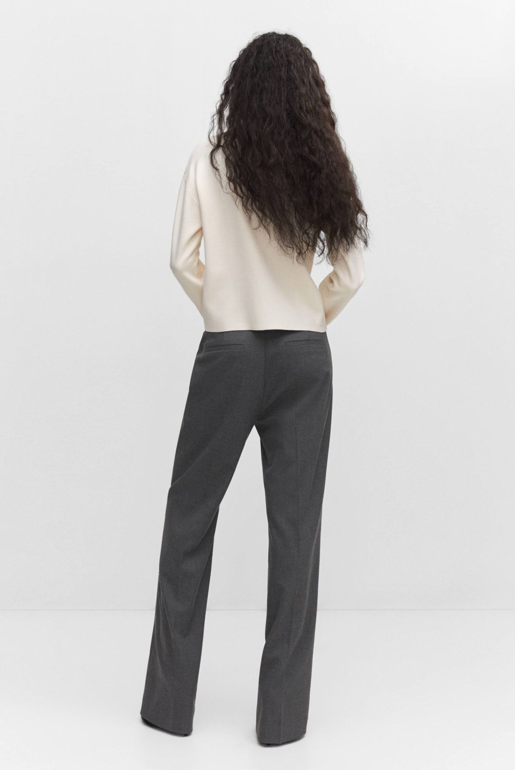 MANGO - Sweater Punto Fino Cuello Barco Mujer Mango