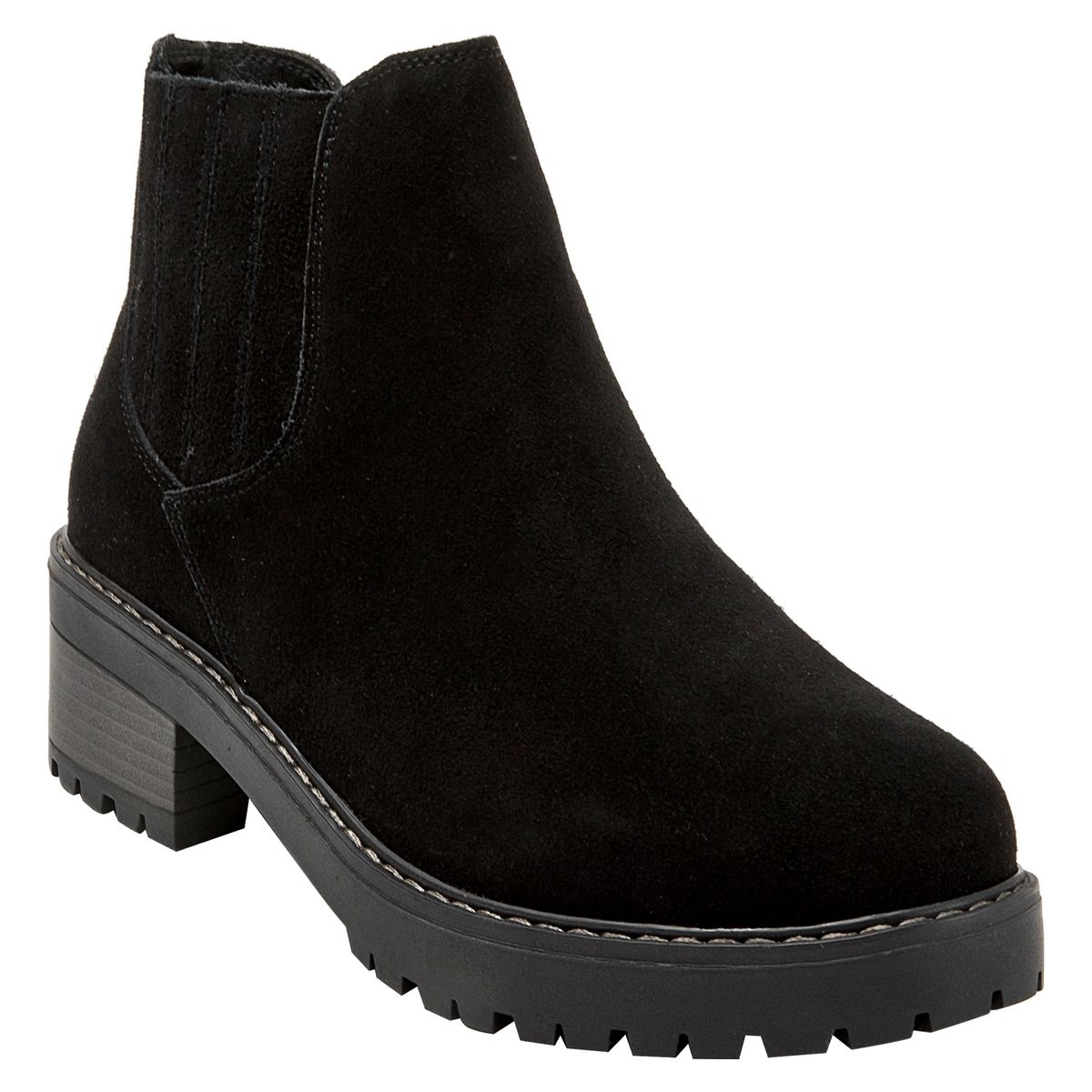 BRUNO ROSSI - Botín Mujer Cuero Negro Bruno Rossi