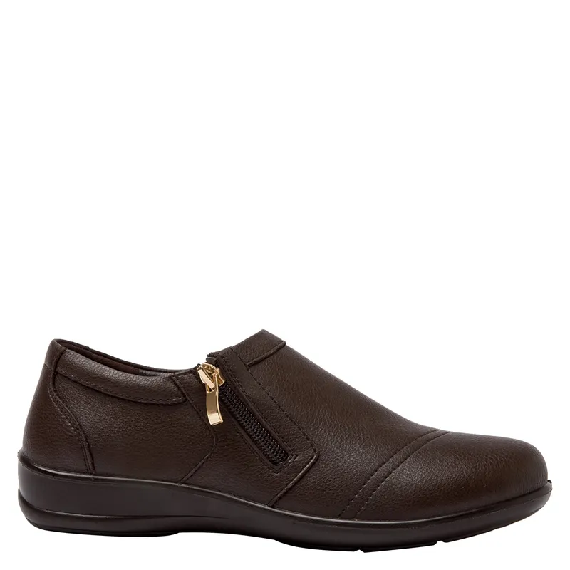 BRUNO ROSSI - Zapato Casual Mujer Cuero Café Bruno Rossi
