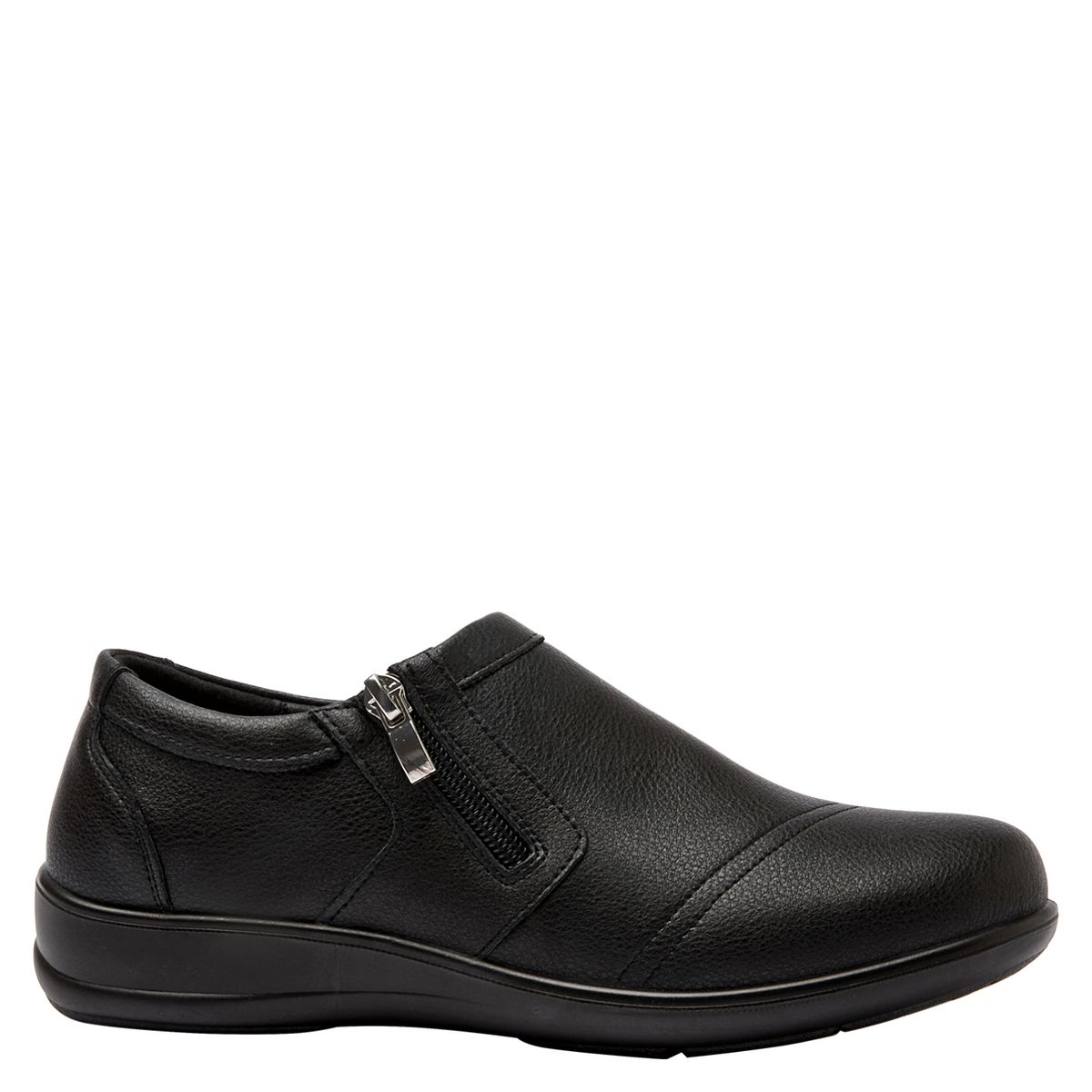 BRUNO ROSSI - Zapato Casual Mujer Cuero Negro Bruno Rossi