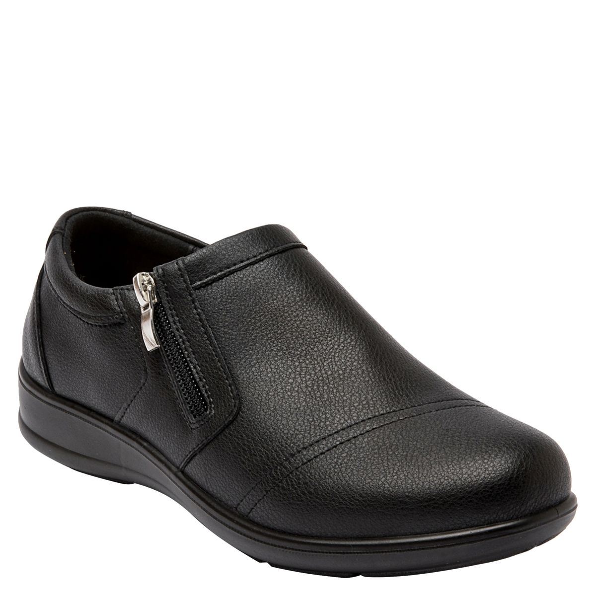 BRUNO ROSSI - Zapato Casual Mujer Cuero Negro Bruno Rossi