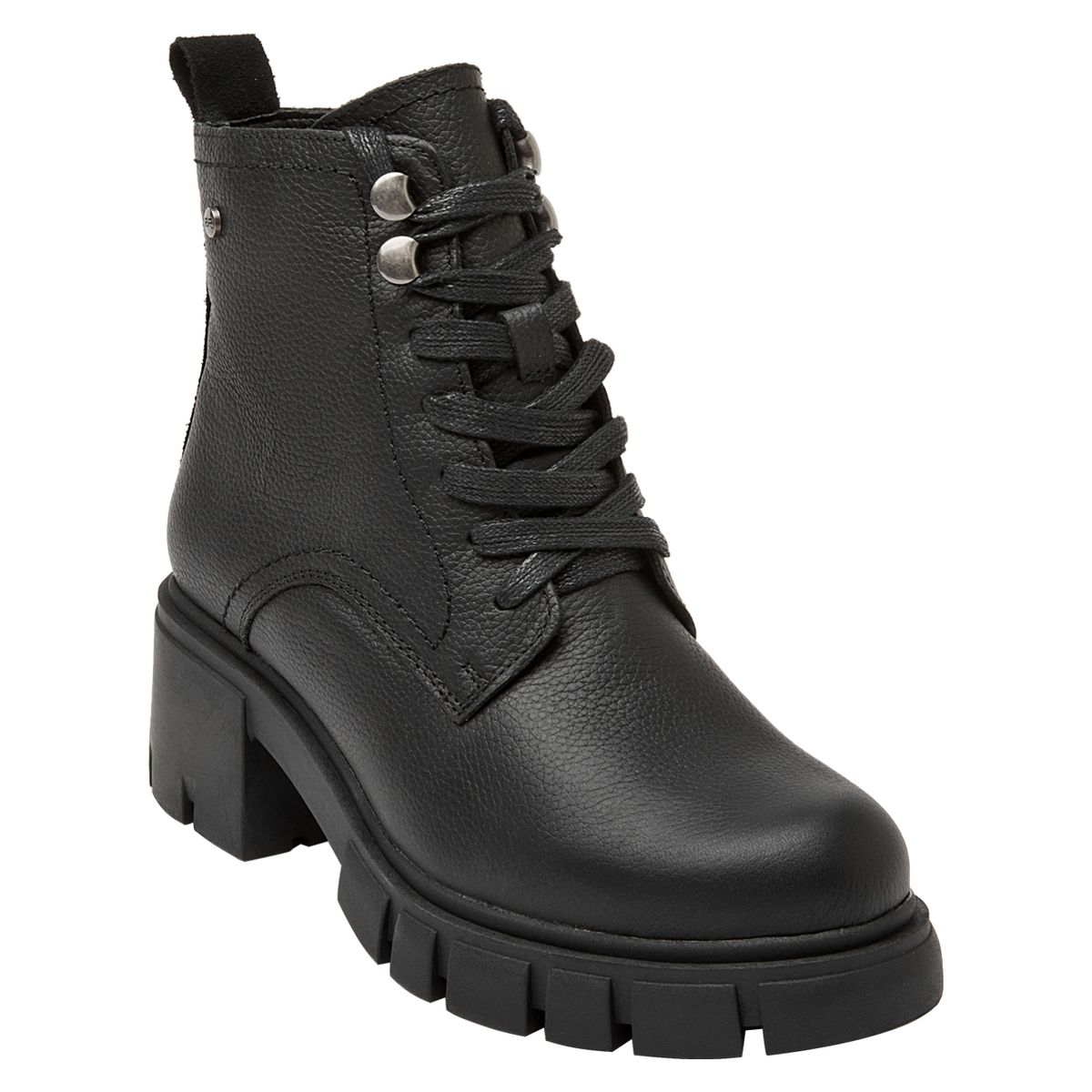 BRUNO ROSSI - Botín Mujer Cuero Negro Bruno Rossi