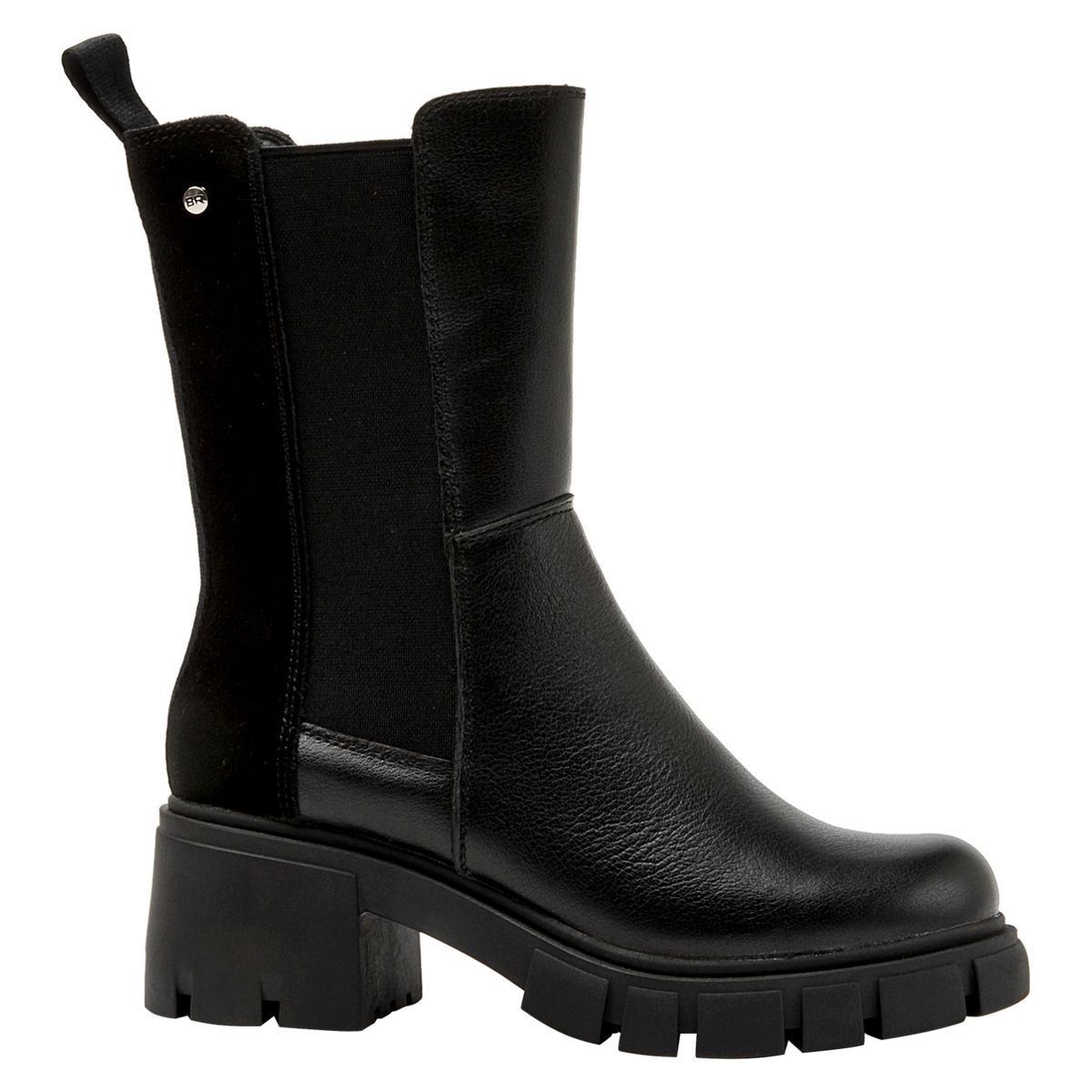 BRUNO ROSSI - Bota Mujer Cuero Negro Bruno Rossi