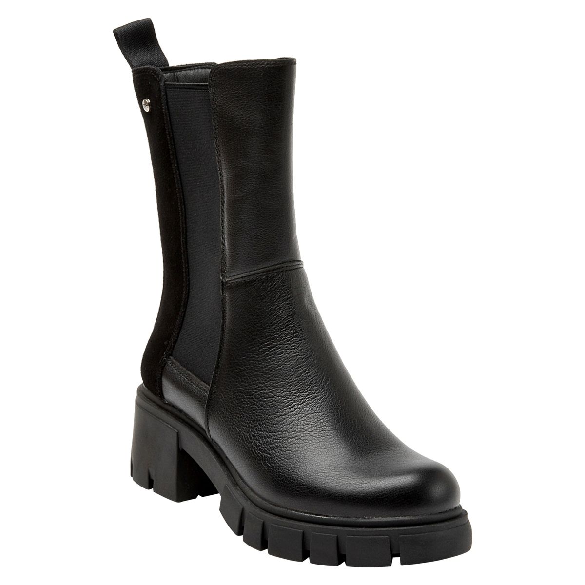 BRUNO ROSSI - Bota Mujer Cuero Negro Bruno Rossi