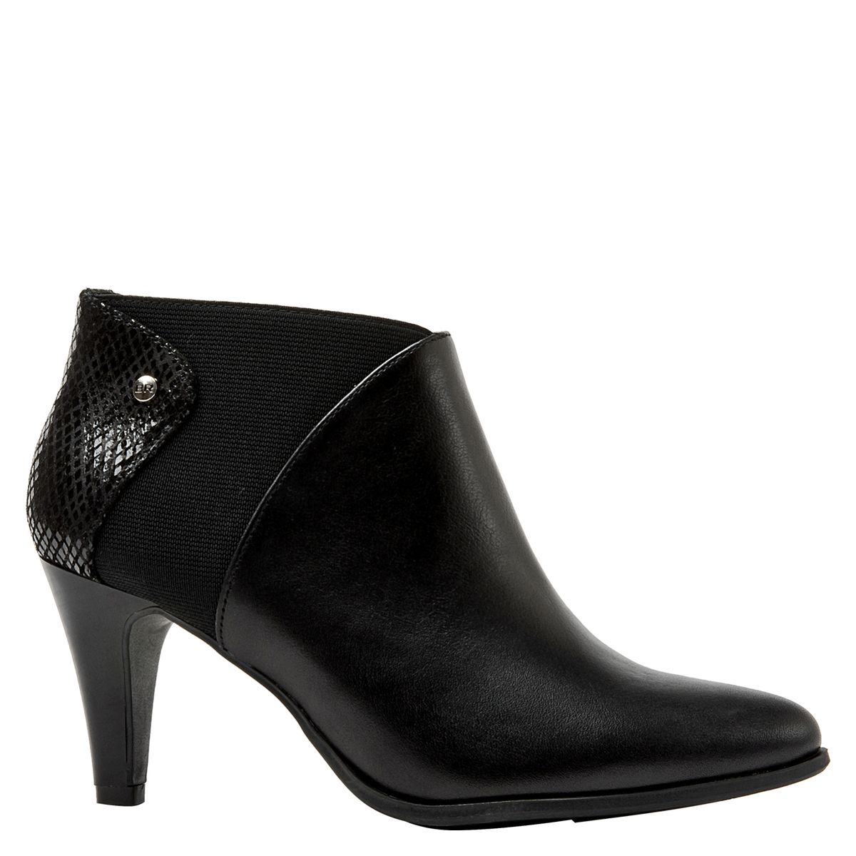 BRUNO ROSSI - Botín Mujer Cuero Negro Bruno Rossi