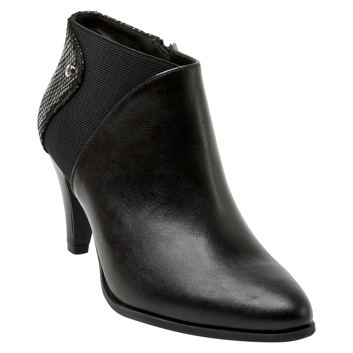 BRUNO ROSSI - Botín Mujer Cuero Negro Bruno Rossi